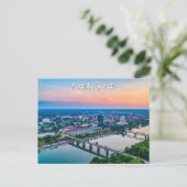 Augusta Georgia Postcard Sunset Postkarte (Stehend Vorderseite)