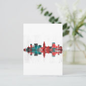 Augusta Georgia Skyline Einladungspostkarte (Stehend Vorderseite)