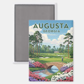 Augusta Georgia Travel Magnet (Vorderseite/Rückseite)