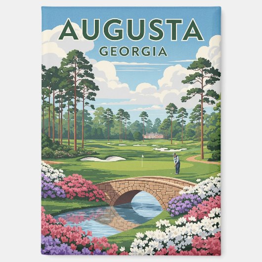 Augusta Georgia Travel Magnet (Vorderseite)