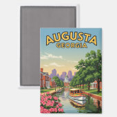 Augusta Georgia Travel Magnet (Vorderseite/Rückseite)