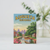 Augusta Georgia Travel Postkarte (Stehend Vorderseite)