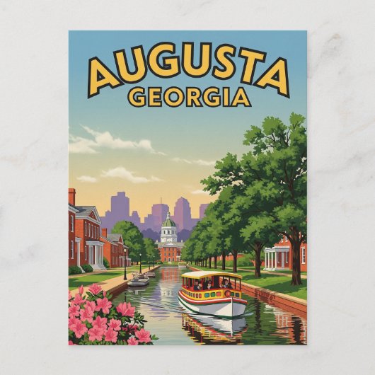 Augusta Georgia Travel Postkarte (Vorderseite)