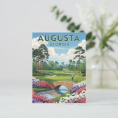 Augusta Georgia Travel Postkarte (Stehend Vorderseite)