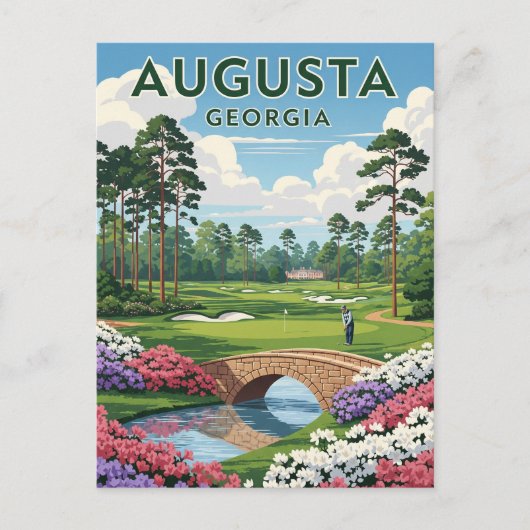 Augusta Georgia Travel Postkarte (Vorderseite)
