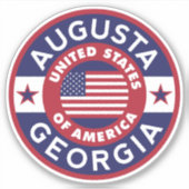 Augusta, Georgien Aufkleber (Vorderseite)