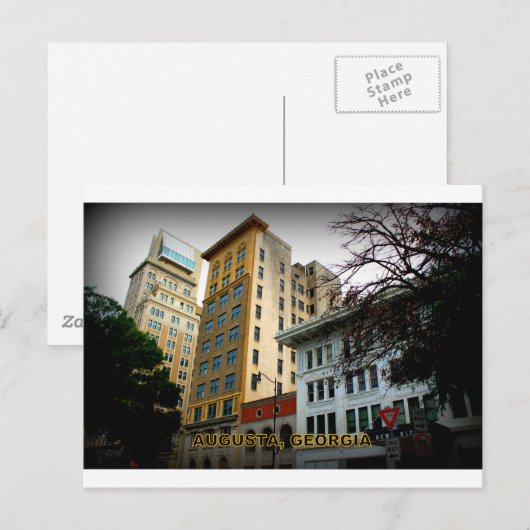 AUGUSTA, GEORGIEN POSTKARTE (Vorne/Hinten)