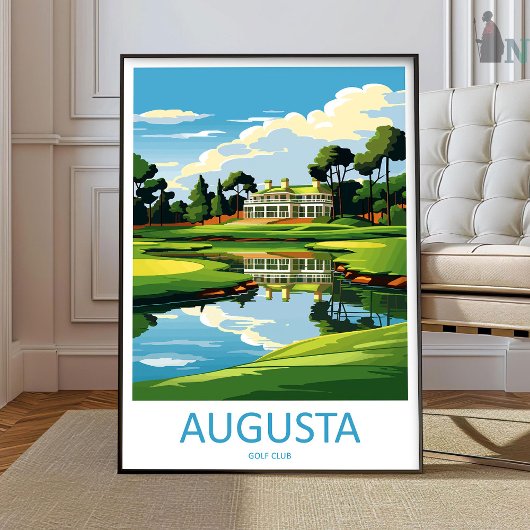Augusta Golfplatz Reise Druck Wand Kunst Augusta