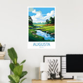 Augusta Golfplatz Reise Druck Wandkunst Augusta Poster (Heimbüro)
