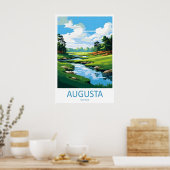 Augusta Golfplatz Reise Druck Wandkunst Augusta Poster (Küche)