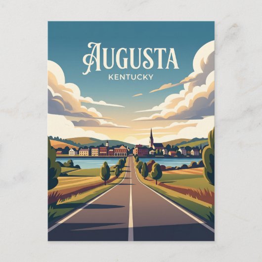 Augusta Kentucky Postkarte (Vorderseite)