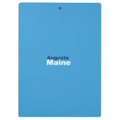 Augusta, Maine Clipboard Klemmbrett (Rückseite)
