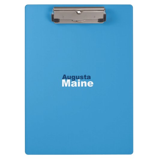 Augusta, Maine Clipboard Klemmbrett (Vorderseite)