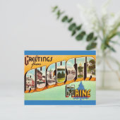 Augusta Maine Grüße Postcard Postkarte (Stehend Vorderseite)