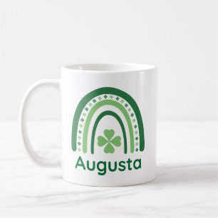 Augusta Name Clover Boho Rainbow Kaffeetasse