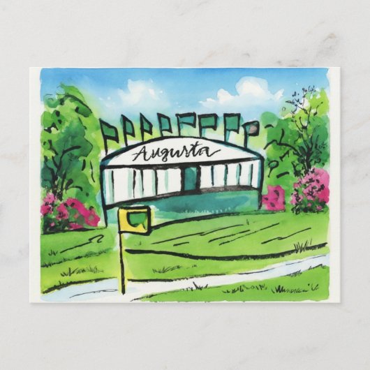 Augusta National Postkarte (Vorderseite)