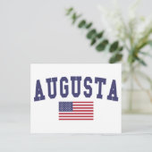 Augusta US Flag Postkarte (Stehend Vorderseite)