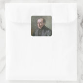 Auguste Comte Quadratischer Aufkleber (Tasche)