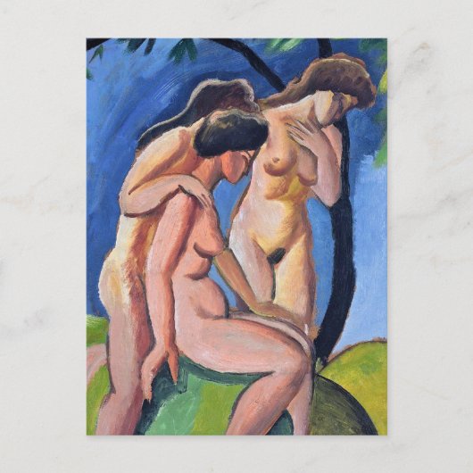 Auguste Macke Drei Akte Postkarte (Vorderseite)