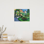Auguste Macke - Gartenbild, beliebtes Gemälde, Poster (Küche)