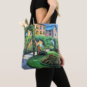 Auguste Macke - Gartenbild, beliebtes Gemälde, Tasche (Von Nahem)