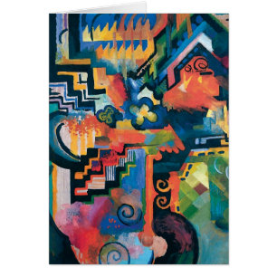 Auguste Macke - Hommage an Bach Abstrakte Moderne