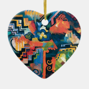Auguste Macke - Hommage an Bach Abstrakte Moderne  Keramikornament