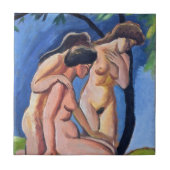 Auguste Macke Three Acts Fliese (Vorderseite)
