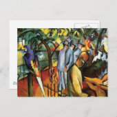 Auguste Macke - Zoologischer Garten Tierpark Lover Postkarte (Vorne/Hinten)