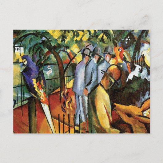 Auguste Macke - Zoologischer Garten Tierpark Lover Postkarte (Vorderseite)