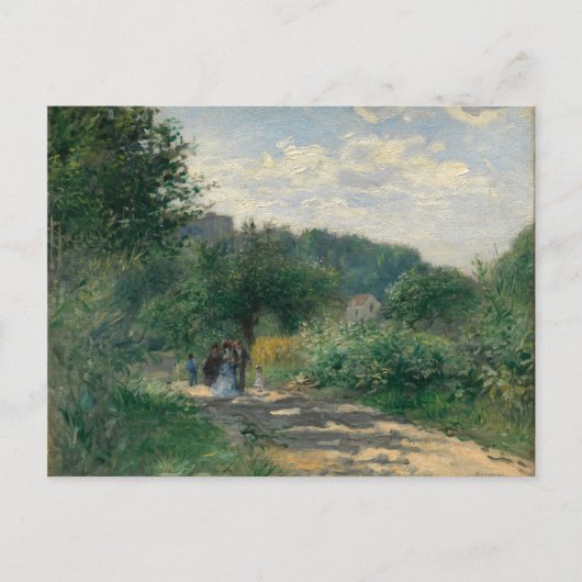 Auguste Renoir A Road in Louveciennes Postkarte (Vorderseite)