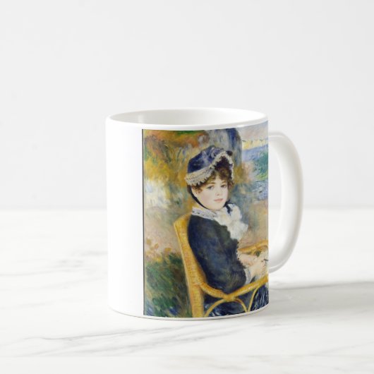Auguste Renoir am Meer Portrait der Frau Kaffeetasse (VorderseiteRechts)