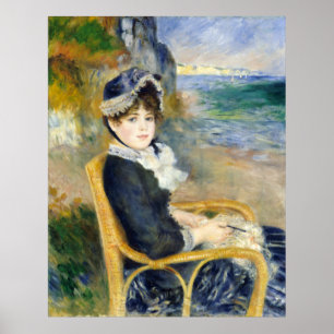 Auguste Renoir am Meer Poster
