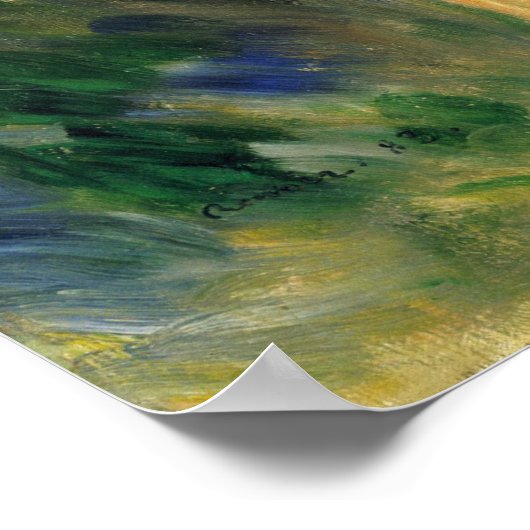 Auguste Renoir am Meer Poster (Ecke)