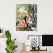 Auguste Renoir auf der Wiese Poster (Heimbüro)