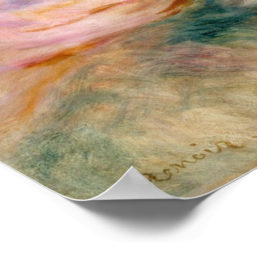 Auguste Renoir auf der Wiese Poster (Ecke)