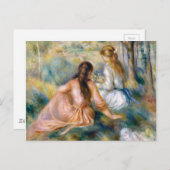 Auguste Renoir auf der Wiese Postkarte (Vorne/Hinten)