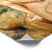 Auguste Renoir - Bather sitzt auf einem Felsen Poster (Ecke)