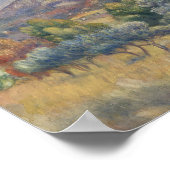 Auguste Renoir - Der Berg Sainte-Victoire Poster (Ecke)