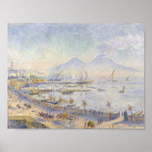Auguste Renoir - Die Bucht von Neapel Poster (Vorne)