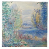 Auguste Renoir - Flusslandschaft Fliese (Vorderseite)