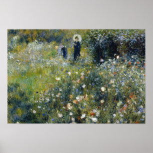 Auguste Renoir - Frau mit einem Parasol im Garten Poster