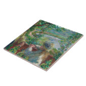 Auguste Renoir - In der Nähe des Sees Fliese (Seite)