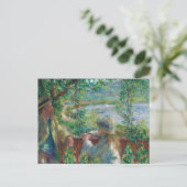 Auguste Renoir - In der Nähe des Sees Postkarte (Stehend Vorderseite)