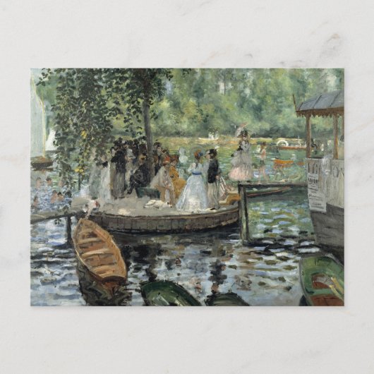 Auguste Renoir - La Grenouillere Postkarte (Vorderseite)