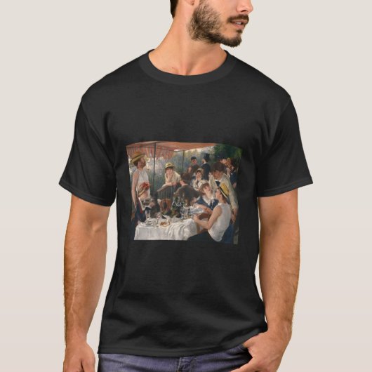 Auguste Renoir Luncheon der Bootspole T-Shirt (Vorderseite)