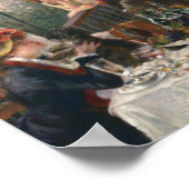 Auguste Renoir - Mittagessen im Party Poster (Ecke)