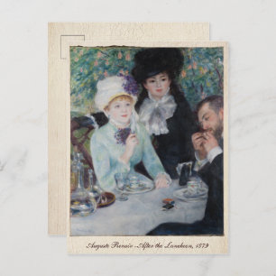 Auguste Renoir, nach dem Luncheon, 1879 Vintag Postkarte