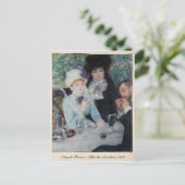 Auguste Renoir, nach dem Mittagessen, 1879 Vintag Postkarte (Stehend Vorderseite)