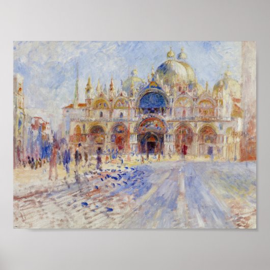 Auguste Renoir - Piazza San Marco, Venedig Poster (Vorne)